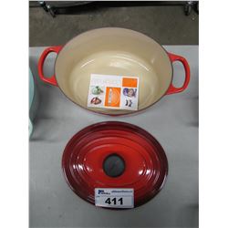 LE CREUSET SIGNATURE CAST IRON 5 QT ROUND FRENCH OVEN