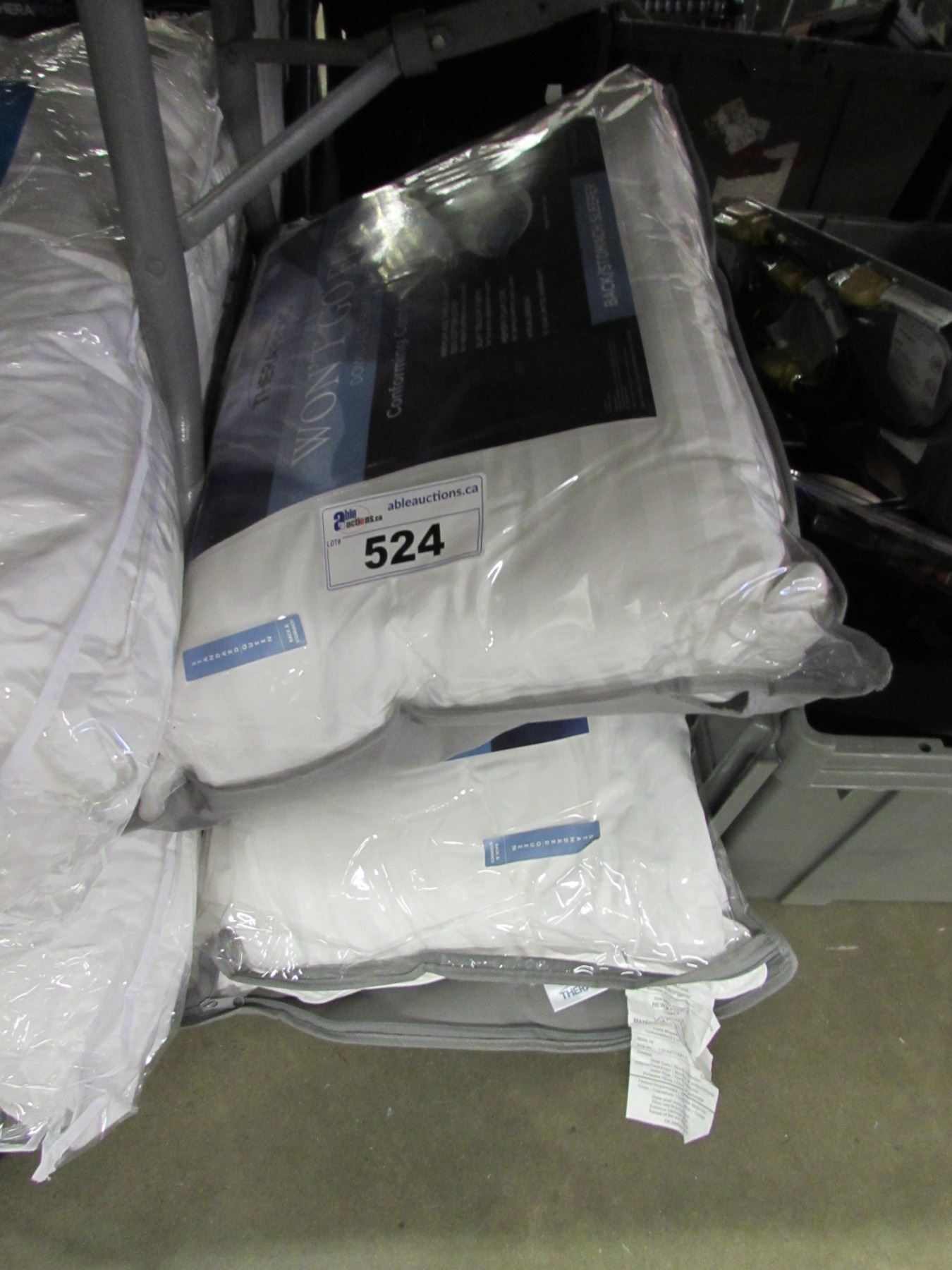 2 THERAPEDIC WONT GO FLAT DOWNALTERNATIVE BACK/STOMACH SLEEPER PILLOWS