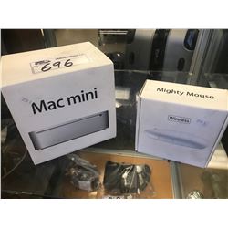 MAC MINI COMPUTER & APPLE MIGHTY MOUSE (FOR PARTS & REPAIR)