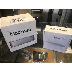 MAC MINI COMPUTER & APPLE MIGHTY MOUSE (FOR PARTS & REPAIR)