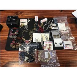 BAG OF ASSORTED COSTUME JEWELRY