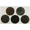 Image 2 : (5) LARGE CENTS:  1827 THRU 1831