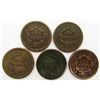 Image 2 : 5 - LG CENTS: 1852 THRU 1856 CIRCS