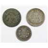 Image 2 : 1853 ARROWS HALF DIME, 1834 CAPPED BUST DIME