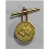 Image 2 : 1849 $1 GOLD LIBERTY JEWELRY TIE CLASP