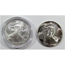 2003 & 1986 AMERICAN SILVER EAGLES