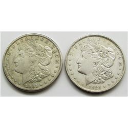 1921-S & 1921-D MORGAN DOLLARS AU/UNC