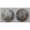 Image 2 : 2000 & 2013 AMERICAN SILVER EAGLES