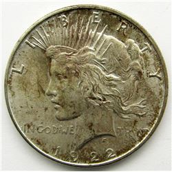 1922 PEACE DOLLAR UNC