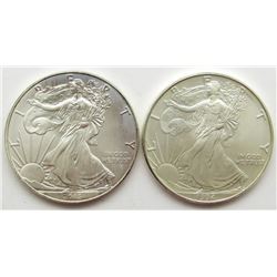 2013 & 1994 AMERICAN SILVER EAGLES