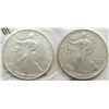 Image 1 : 2005 & 1992 AMERICAN SILVER EAGLES