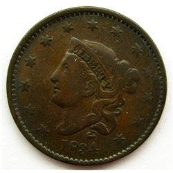 1834 CLASSIC LARGE CENT VG