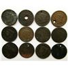 Image 1 : 12-LARGE CENTS. SOME DATES INCLUDE: