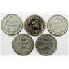 Image 2 : LOT OF 5 SEATED LIBERTY DIMES AG/G