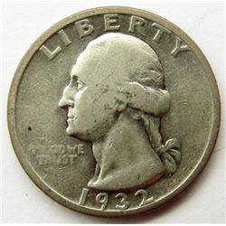 1932-D WASHINGTON QUARTER VG/F