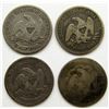 Image 2 : 4-SEATED HALF DOLLARS; 1847, '58,