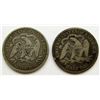 Image 2 : 1873 & 1874 SEATED HALF DOLLARS AG/G