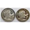 Image 2 : 2-MARDI GRAS .999 SILVER ROUNDS