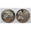 Image 1 : 2-MARDI GRAS .999 SILVER ROUNDS