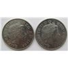 Image 2 : 2-STERLING SILVER COINS: