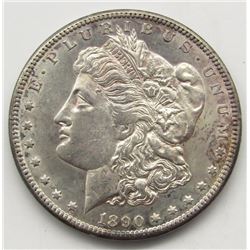 1890-CC MORGAN SILVER DOLLAR AU+