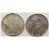 Image 1 : 1884 & 1897 MORGAN SILVER DOLLARS BU