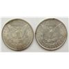 Image 2 : 1884 & 1897 MORGAN SILVER DOLLARS BU