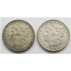 1900-O & 1901-O MORGAN DOLLARS CIRC