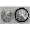 Image 1 : 2010 & 1998 AMERICAN SILVER EAGLES