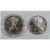 Image 1 : 1993 & 1995 AMERICAN SILVER EAGLES