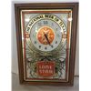 Image 1 : ADVERTISING CLOCK (LONE STAR BEER) *REPLACED MECHANISM WORKING*