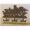 Image 1 : CAST IRON KITCHEN TOWEL RACK (W/HEN & ROOSTER)