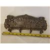 Image 1 : CAST IRON BATHROOM TOWEL RACK (SHAVE & HAIRCUT 25¢)