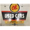 Image 1 : USED CAR SIGN (CHEVROLET USED OK CARS) *REPRO* (HEAVY GAUGE 34" X 30")