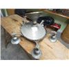 Image 1 : BRASS LIGHT FIXTURE (NICE FOR ITS AGE (SHOULD BE REWIRED)