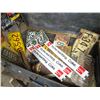 Image 2 : METAL TRUNK (FULL OF LICENSE PLATES) *OVER 75 PCS* (1933, 1949, 5Os, 60s, 70s, etc) + 3 METAL COKE P
