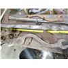 Image 1 : LOT OF 'VINTAGE' TOOLS (LARGE AUGER BIT, 36" WRENCHES, AX HEADS, ETC)