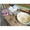 Image 2 : LOT OF COLLECTIBLES (FAN, TINS, GRINDER, ETC)