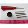 Image 3 : WOOD HANDLED AUGER, SCREWDRIVERS & 2 MULTI SCREWDRIVERS