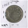 Image 1 : CANADIAN 50 CENT COIN 1943)