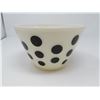 Image 1 : MIXING BOWL (FIRE KING WHITE POLKA DOT) RARE *6 CUP* (NO CHIPS/CRACKS)