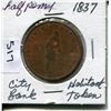 Image 1 : 1837 CITY BANS ONE HALF PENNY