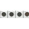 Image 1 : LOT OF 4 (1 HALF PENNIE TOKEN *1819*, 3 BANK OF UPPER CANADA HALF PENNIES *1850,. 1854, 1857*)