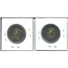 Image 2 : LOT OF 2 CNDN 2 DOLLAR PCS (ARMISTICE) *1 COLORED)