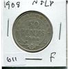 Image 1 : 1908 NFLD 50 CENT PC (SILVER_