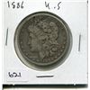 Image 1 : 1886 US MORGAN SILVER DOLLAR