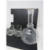 Image 3 : LOT OF 3 (BARTENDER GUIDE BOOK) *3 BLACK LABEL GLASSES* (DECANTER W/MUSICAL STOPPER *WINDUP, WOODEN*