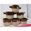 Image 1 : LOT OF 6 BEAN DISHES (SUNBURST) *INDIVIDUAL SERVING*