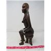 Image 2 : FIGURINE (LADY SITTING) *WOODEN*