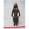 Image 3 : FIGURINE (LADY SITTING) *WOODEN*